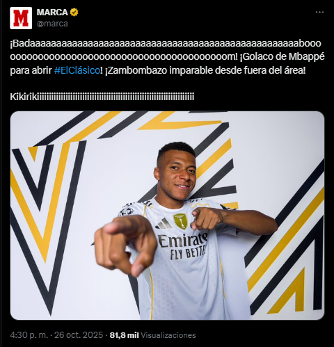 Gritidos's tweet image. Marca... el diario de todas las aficiones... @Vettaverso