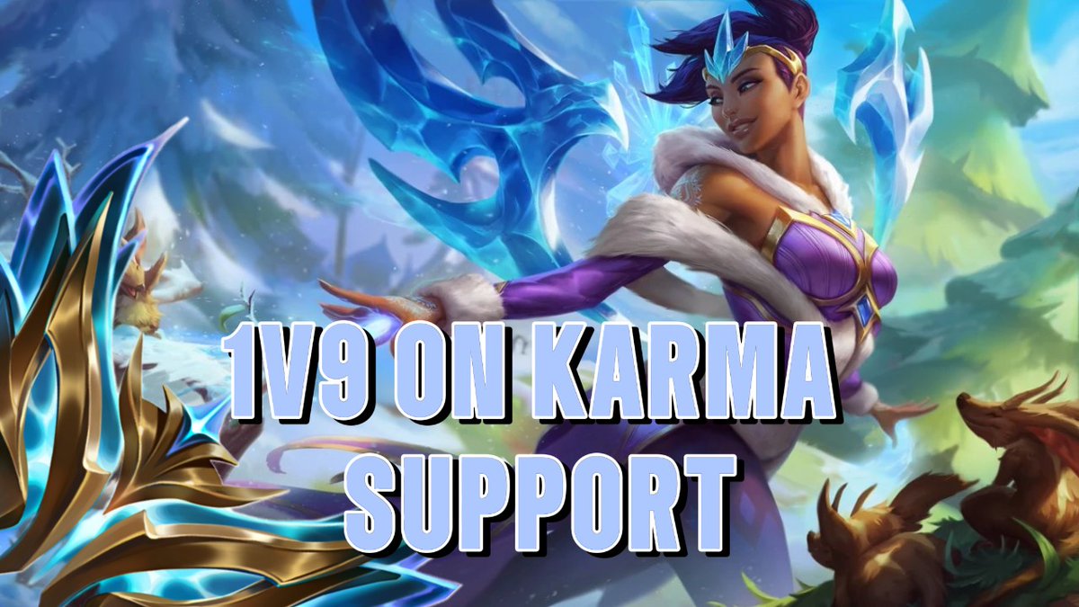 PLAY KARMA SUPPORT LIKE A CHALLENGER! Full Gameplay Enjoy! 
youtu.be/3MES6hsVytc