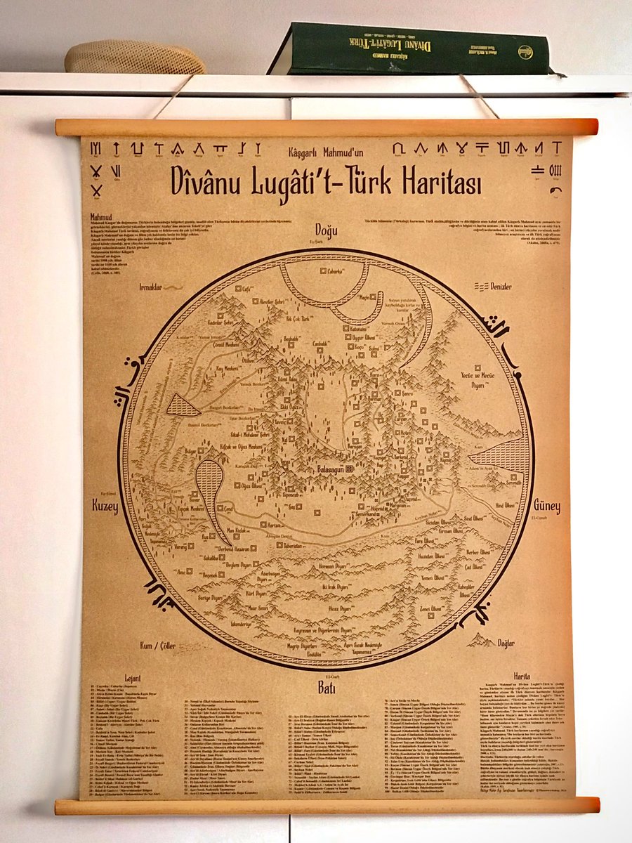 Bu neçe bir bilgindir ki Türk yurtlarını dolaşmış; dillerini, kültürlerini, coğrafyalarını incelemiş. Hepsini incelikle not almış, yetmemiş üstüne bir de harita çizmiş. Biz senden razıyız Kaşgarlı Mahmud.