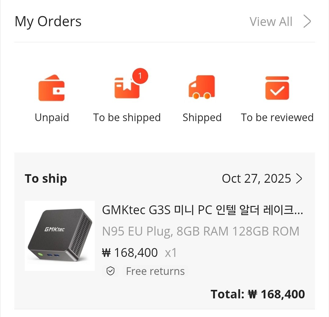 풀노드 돌릴 미니피씨까지 질러버림..
2TB SSD까지 해서 34만원 
흠.. 맘에 안드네

일단 기다리고 고민하는 시간이 아까우니.. 바로 주문

책 읽는 것도 필요하지만 역시 최고는 몸으로 느끼면서 체화시키기..