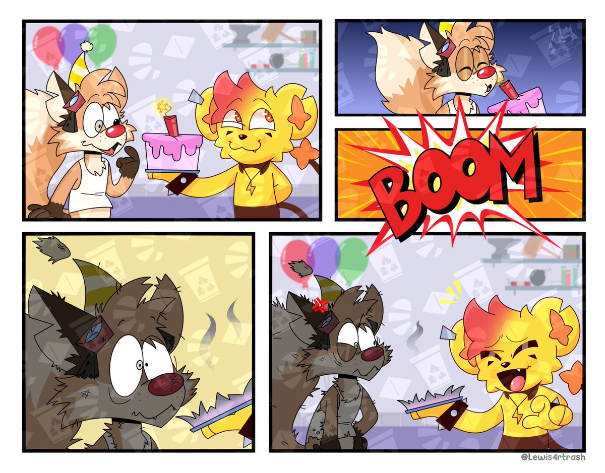 An explosive surprise! 🧨🧨

Comic Commission for <a href="/DaWoozywicho/">Woozywicho</a>