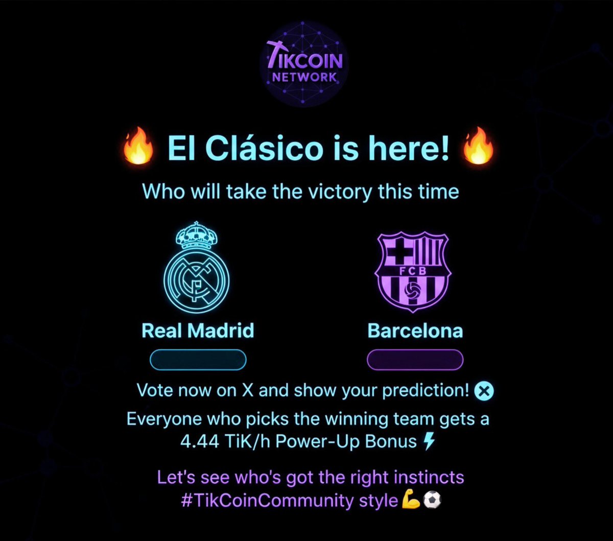 Franck__243's tweet photo. @TikCoin_Network Who’s also behind Real Madrid💪🏽 ⚽️
Let’s see who’s got the right instincts
📲 Haven’t created yet TikCoin account?
Click the link below to sign up and start mining.
Invitation code: GRP-UHBNIWAC
Link: https://t.co/Sf65w1IvQL
#TikCoinCommunity style 💪⚽️ https://t.co/itxDMkRbXH