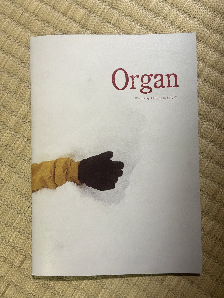 なぜか今ふと本棚から手に取った知らないけど気になって久しぶりに開いてみたOrgan。たった一日数時間のフェアの為に作ってくれて、求めてくれた皆さん。一瞬にいのちをかけている。エリザベス宮地監督、アユニさんとスタッフさん、石川竜一、服部文祥さん。調整してくれたT3速水さんとスタッフさん。