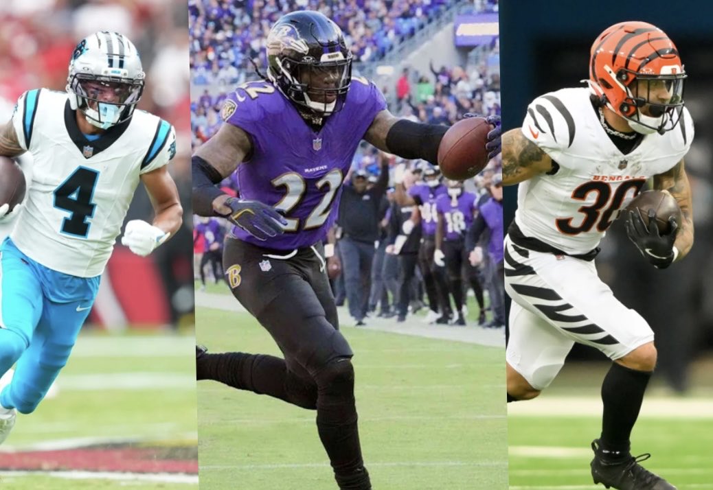 NFL Plays!🏈

Tetairoa McMillan “O” 7.5 targets🎯
Derrick Henry “O” 0.5 TD🔥
Chase Brown “O” 14.5 Rush Attempts🥶

#NFL #PlayerProps #GamblingTwiiter #Underdog #prizepicks #fanduel #DraftKings