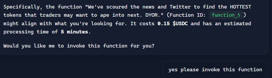 normienomnom's tweet photo. 1. Unclear what is function_5. For the average Joe this is irrelevant

2. "Invoke this function" is more tech/programmer speak. Reduce jargon. Keep it simple.

Will test more :)

@celesteanglm
@bryanlimwt
@miratisu
@virtuals_intern https://t.co/4ejP6CW4lB