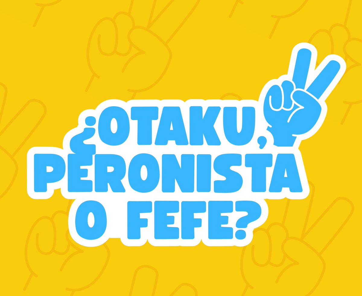 En nuestro instagram estamos haciendo un juegazo temático elecciones: ¿otaku, peronista o <a href="/fedeebongiorno/">fefe</a> ? Vayan a jugar
#PatriaYFamilia