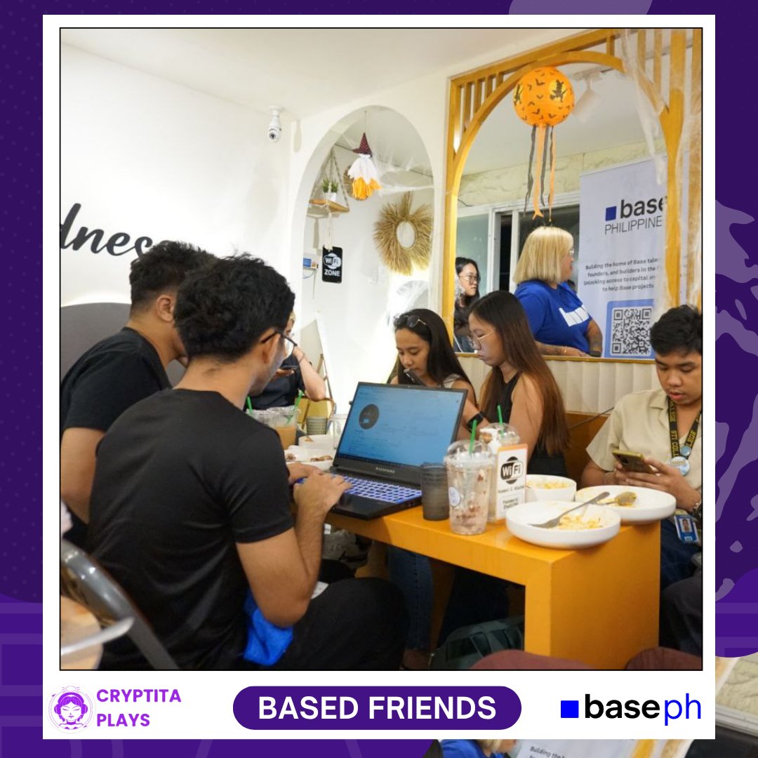 cryptitaplays's tweet photo. 🟦 Based Friends — Antipolo 🟦

Another Based day in Rizal! 💙

Students and builders learned what Base is all about and how to start their Web3 journey.
Big thanks to our contributors for leading the Antipolo session!

#BasePH #BasedFriends #BuildOnBase #CryptitaPlays https://t.co/ghWSQO9001