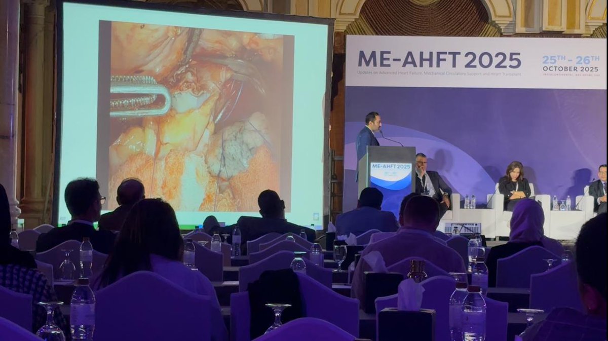 HydoubMD's tweet image. Had a great time joining leading experts at ME-AHFT 2025 in Abu Dhabi to discuss innovations in heart failure management, MCS, and transplantation in the Middle East.

#MEAHFT2025 #HeartTx #HeartFailure #CardiogenicShock