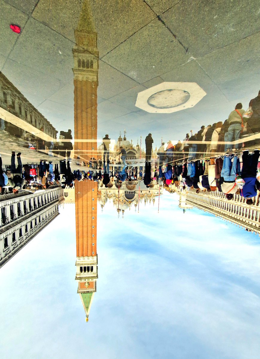 Hanging out in the Reverse World in Venice today