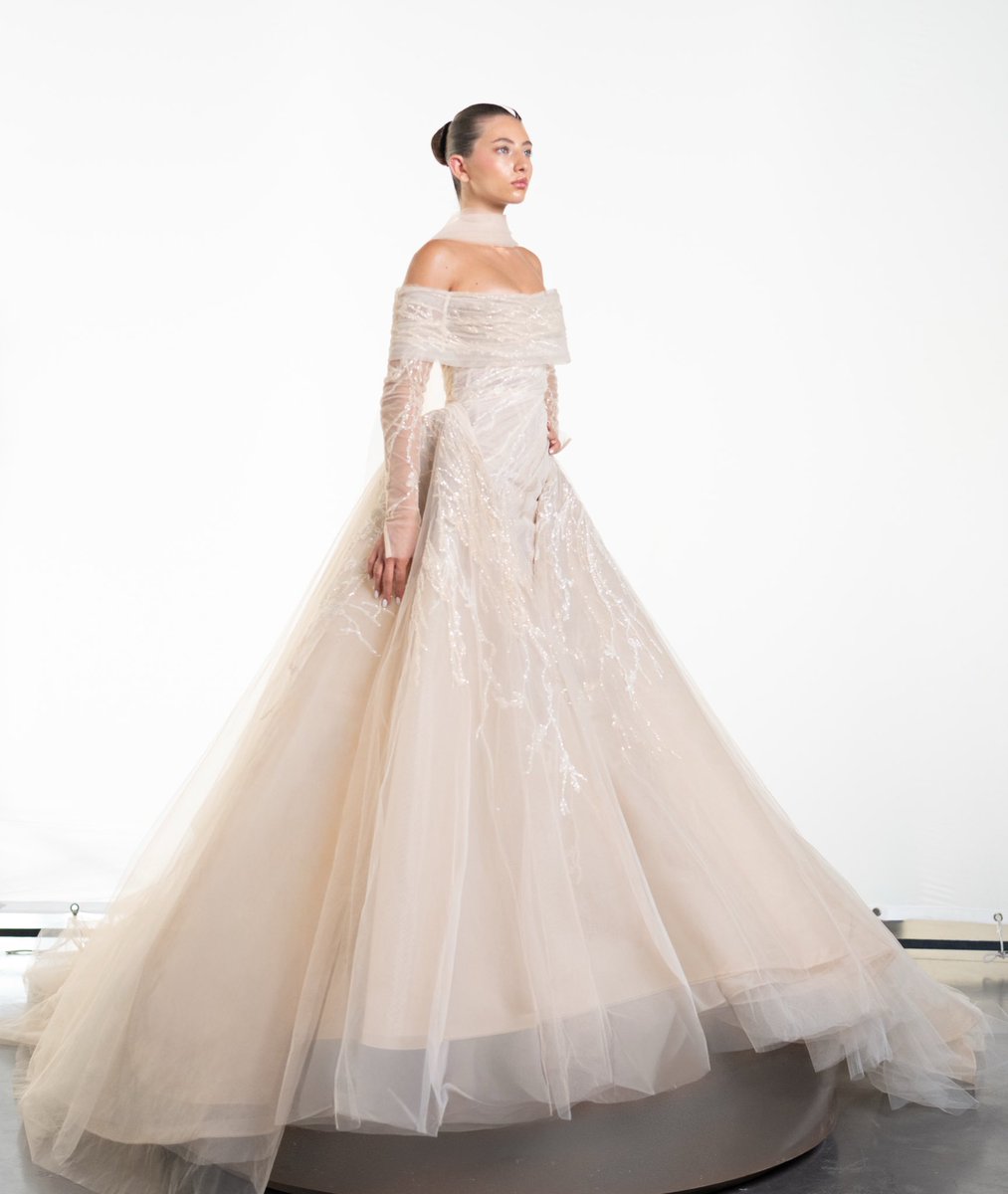 mikhailchamoun's tweet photo. Tulle layered like whispers of light.
A creation defined by form, texture, and the mastery of handwork.
MIKHAIL, reimagining bridal couture.

#MIKHAILBridal https://t.co/wNb96aGZob
