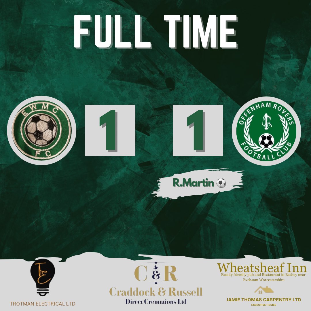 𝐅𝐮𝐥𝐥 𝐭𝐢𝐦𝐞

Today’s game ends in a draw.

Next week we host Broadway.

UTR