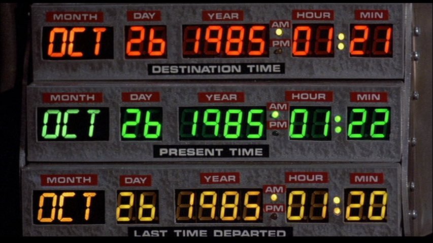 Gran día para recordar que un 26 de octubre Marty Mcfly viajo de regreso al futuro