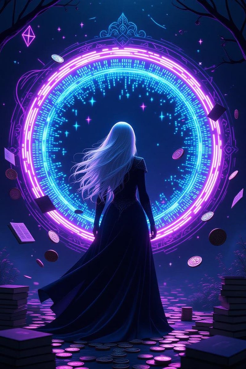 Simpleofweb3's tweet image. A hauntingly creative Halloween 
This piece came from the idea that every connection, even in Web3 has a little bit of mystery behind it.
@witchwitch_sns feels like that to me, turning the unseen (( real world value )) into something bright and alive on chain.
Happy Halloween 👻