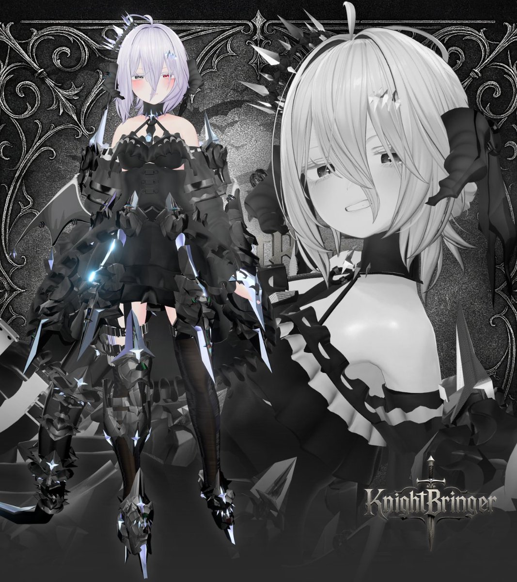 🔱新衣装 KnightBringer 販売開始記念✨
💞 RP＆フォローキャンペーン！

1⃣ 当アカウントとBoothをフォロー
2⃣ 当ポストをRPで 抽選者2名様に当衣装をプレゼント！
🎁( Boothスキ！+100毎に抽選枠+1 )

20アバター対応、ギミック多数！
ゴシックで悪魔 + ドラゴンな衣装です！
ぜひ、Boothを