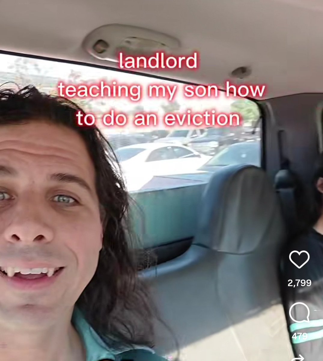 open Instagram and I'm immediately confronted with a literal Vampire Landlord