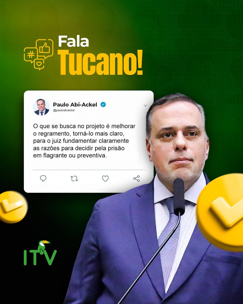 ITV_Oficial's tweet image. O PL 226/24, relatado por Paulo Abi-akel,
o projeto define critérios objetivos e exige fundamentação concreta do juiz, evitando decisões baseadas em impressões.
Mais justiça com responsabilidade.

#PSDB #ITV #PauloAbiAckel #PL22624