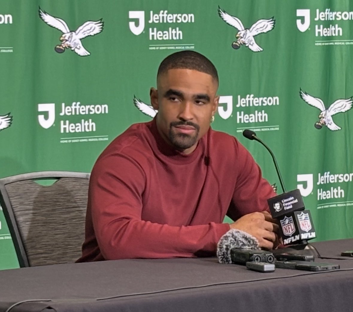 “I think the best is yet to come”

-Jalen Hurts says even after these last two wins throwing 7 touchdown passes with 0 interceptions, there is a lot of work to do