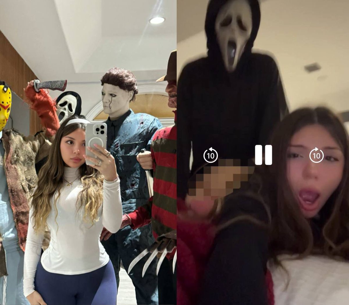 who has seen her full Halloween party video?? 😭