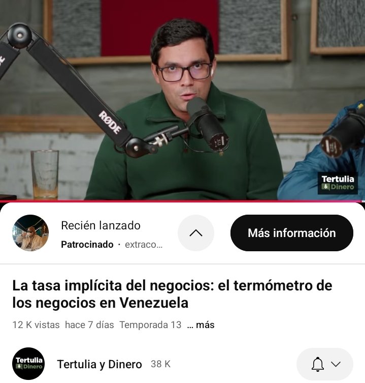 Sin desperdicio #TertuliayDinero. Este episodio del podcast debería ser cátedra obligatoria para todo el que sea emprendedor/empresario en Venezuela. <a href="/aroliveros/">Asdrúbal R. Oliveros</a> entender este capítulo soluciona el 50% de los problemas de cualquier emprendedor. Gracias por sacar este análisis.