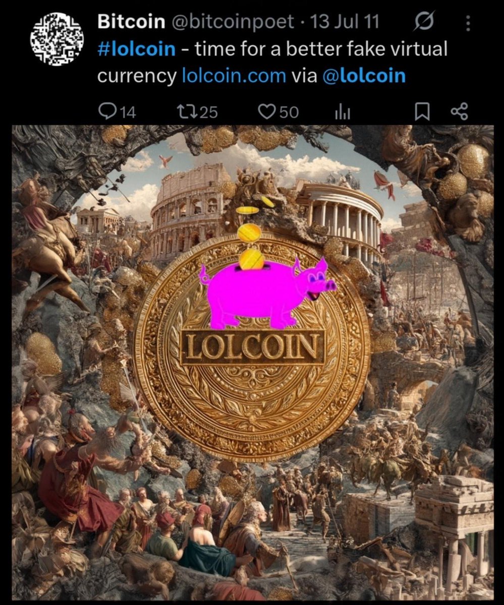 LickMyAlgorithm's tweet image. #lolcoin is the most iconic crypto meme. 
Memecoins were called lolcoins in the early on-chain days.