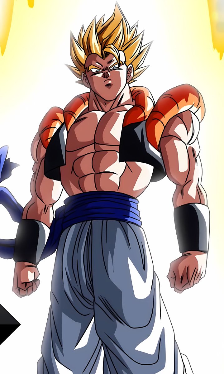 EDbz11's tweet image. 超ゴジータのイラストを拡大してみた
#DBSDV