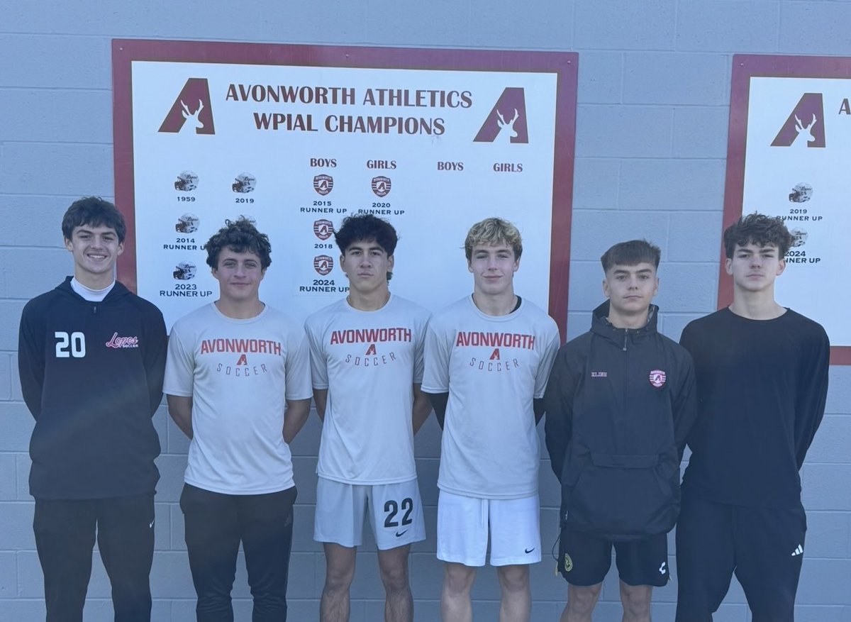 👏🏽Congratulations are due to our Lopes being selected to the All-Section and All-WPIAL teams!

All-Section:
#11 Nate Kline
#20 Calder Mahan
#22 Jagger Boyd
#27 Jimmy Quinn
#33 Carter Berad
#39 Cody Cwynar - Honorable Mention

All-WPIAL:
#11 Nate Kline
#20 Calder Mahan

Go Lopes!