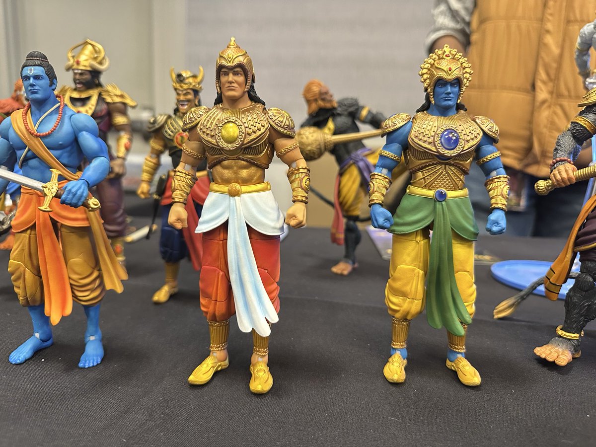 toybroreviews's tweet image. Legends of the Ramayan on display at Titans Toy Expo.
