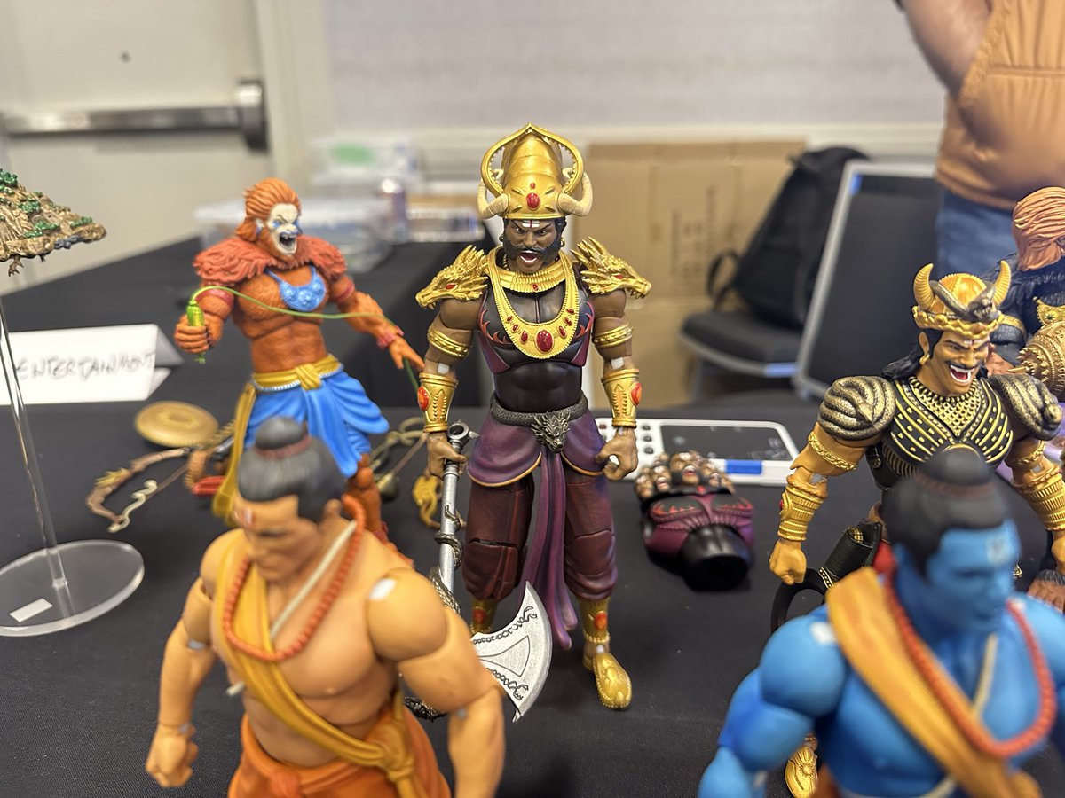toybroreviews's tweet image. Legends of the Ramayan on display at Titans Toy Expo.