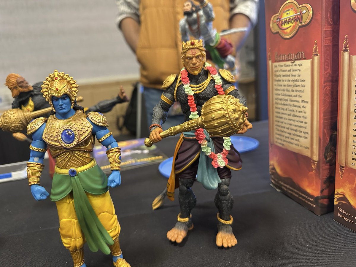 toybroreviews's tweet image. Legends of the Ramayan on display at Titans Toy Expo.