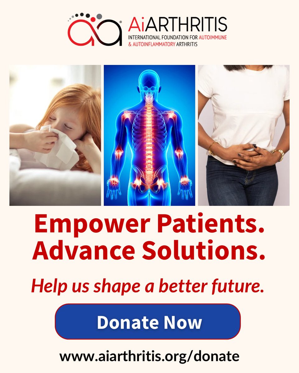 IFAiArthritis's tweet image. At AiArthritis, we don't just imagine a better future. We build it together, patient by patient, voice by voice.

Fuel the movement. Donate today. ❤️ 👉 aiarthritis.org/donate

#AiArthritis #chronicdisease #invisibleillness #chronicillnessawareness #chronicillnesswarrior