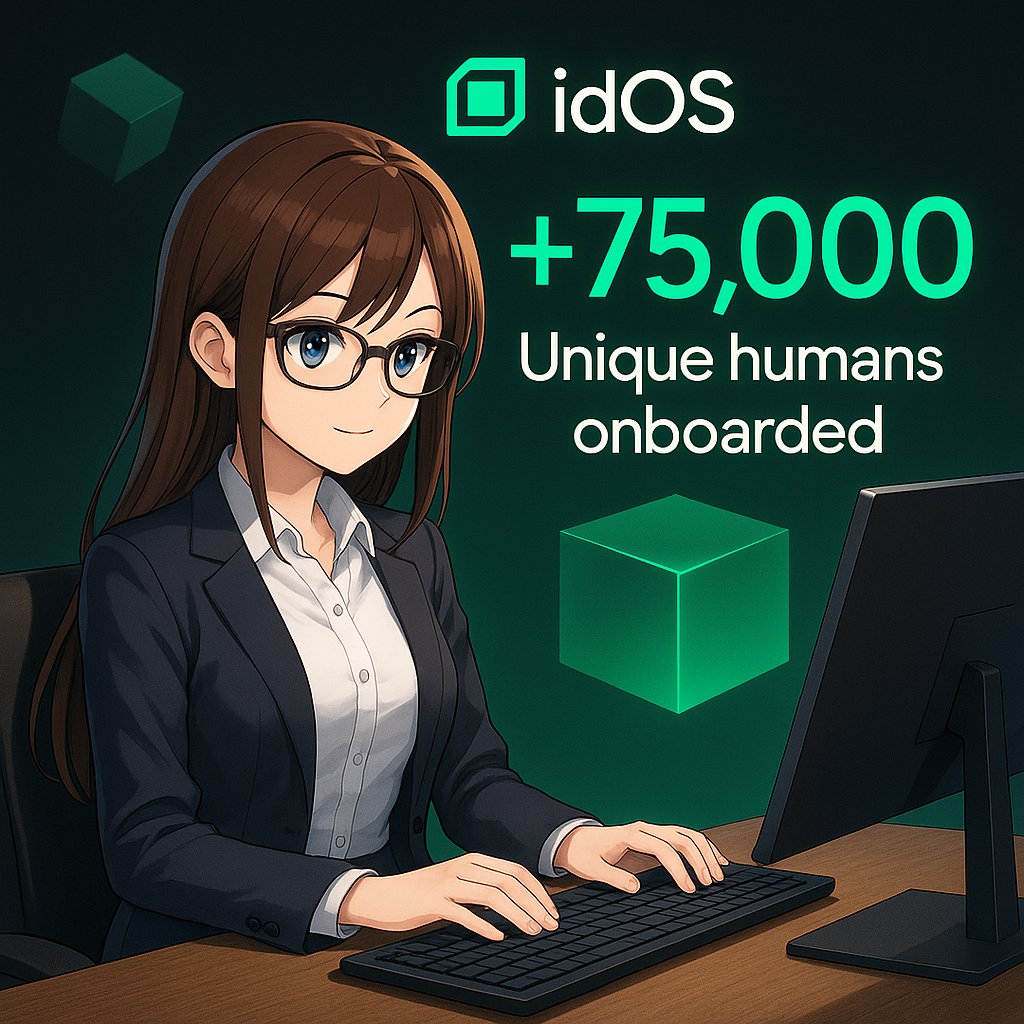Jennifer_Verse's tweet photo. Over 75,000 unique humans have joined the @idOS_network App!
@wallchain
🚀 Epoch 2 is off to a strong start — momentum is building fast.

Create your idOS Profile and start completing quests today!
👉 https://t.co/qeyIVwYQBi

#idOS #Web3Identity #DeFi #StablecoinEconomy https://t.co/cebsumREyw