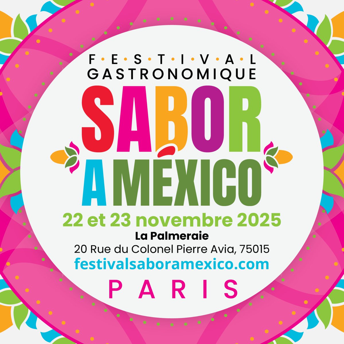 Festival Gastronomique « Sabor a México » 2025. La Gastronomie Mexicaine, Patrimoine de l’Humanité, célébrée en grande pompe à Paris. destinationmexique.fr/festival-gastr…
