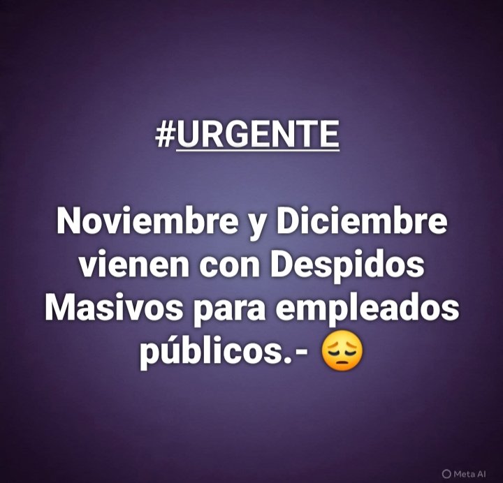 Por eso adelantaron el aguinaldo, para despedir a los empleados antes de que termine el año.

Mantente informado, sígueme 👍