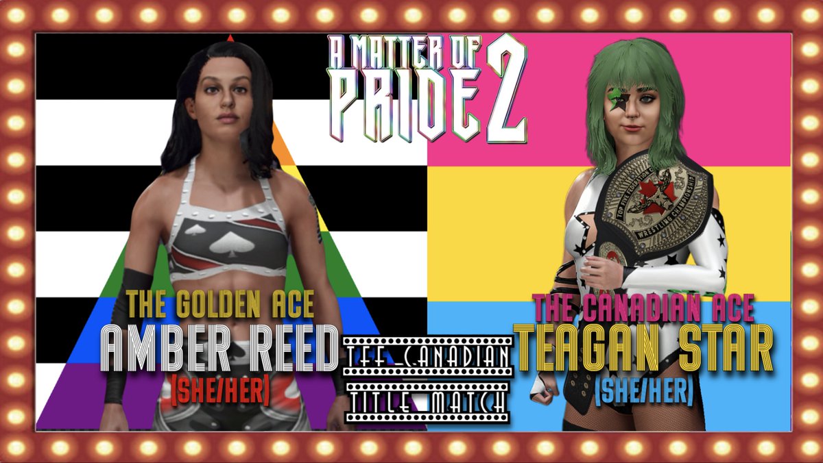 Selena Adams GT (@bookselenaadams) on Twitter photo FINAL MATCH ANNOUNCEMENT OF THE DAY
The TFF Canadian Title is on the line as <a href="/TeaganMania/">Teagan Star</a> defends it against <a href="/TheRealAce77/">Amber Reed🇨🇦</a>!
Can the Ace of Canada defend her title against the Golden Ace of Professional wrestling? FINAL MATCH ANNOUNCEMENT OF THE DAY
The TFF Canadian Title is on the line as <a href="/TeaganMania/">Teagan Star</a> defends it against <a href="/TheRealAce77/">Amber Reed🇨🇦</a>!
Can the Ace of Canada defend her title against the Golden Ace of Professional wrestling?