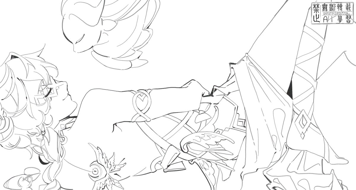 afreysia's tweet image. #原神 | #aether 🌙moon goddess