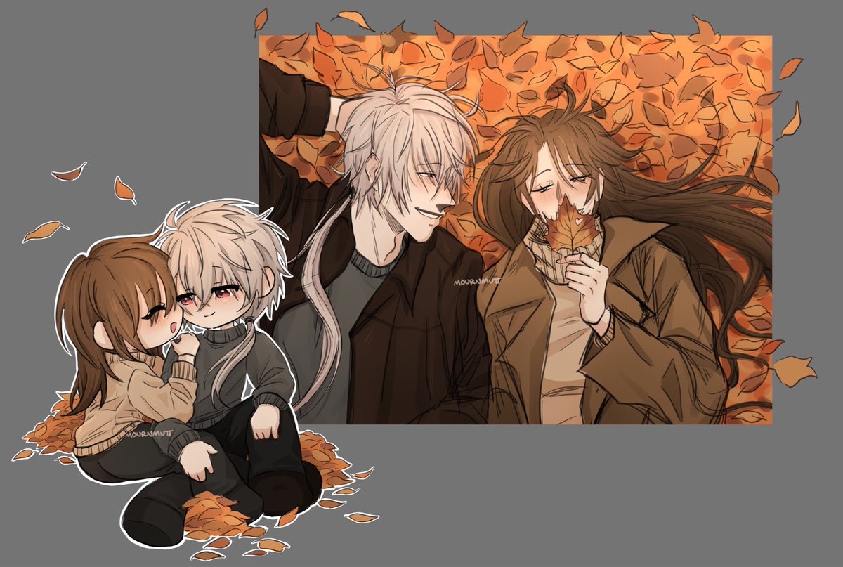 mystictober day 26 - sweaters / leaves ^_^ 

#MM_mystictober2025 #mysme #mysticmessenger #mysticmessengerzen #mysticmessengerfanart #수상한메신저