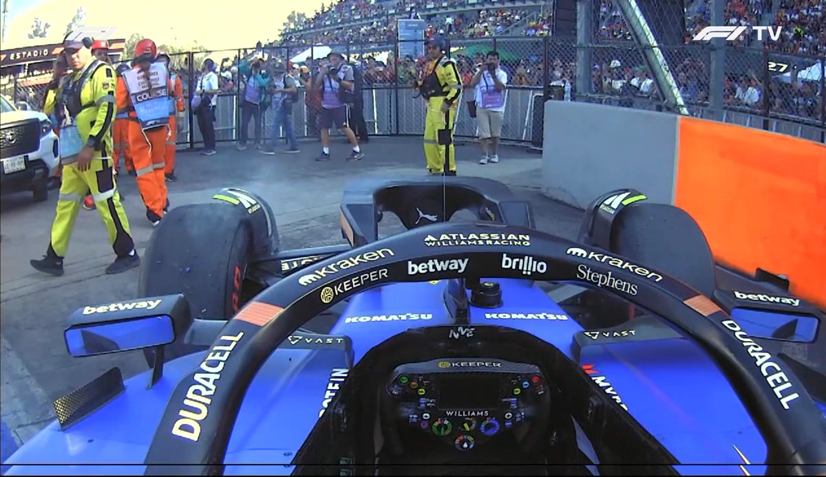 FerranWest's tweet image. So Sainz is literally standing right at an track exit and they get a VSC out. You actually can’t make this shit up.