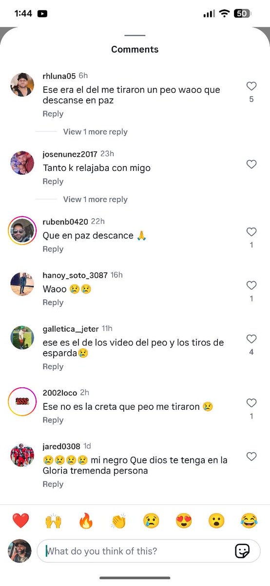 Uno tiene que ver con qué se hace viral, ese pana murió y todos recordando el vídeo viral del peo.
😮‍💨😮‍💨😮‍💨