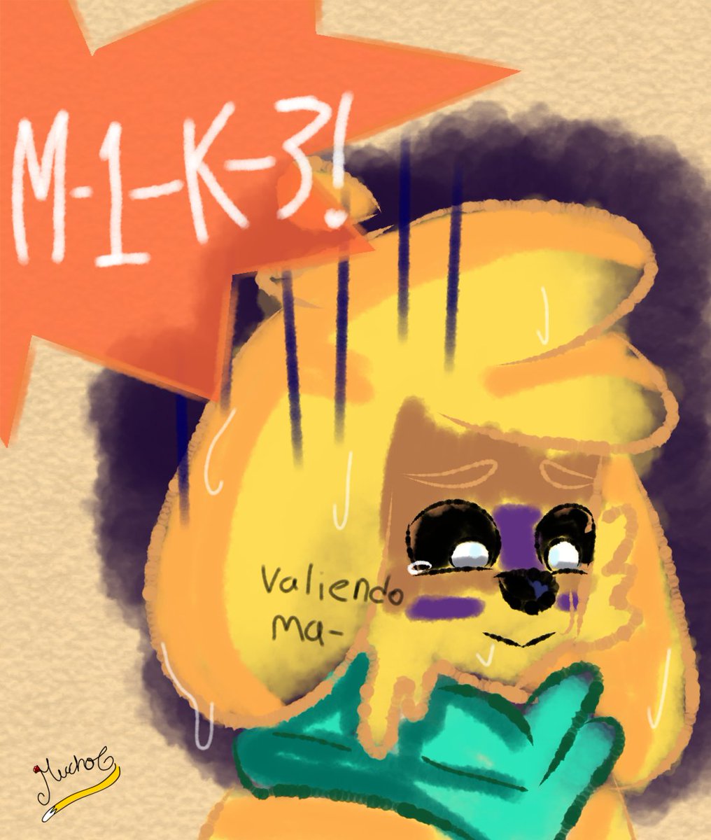 Día 26: miedo?  Miedo es que te llamen por tu nombre verdadero-

Y hoy en.. probando pinceles y técnicas que YouTube me recomienda: 

#CoMPaS
#CoMPaSTober2025 #Mikecrack #LPDM #LaSPerreriasDeMike