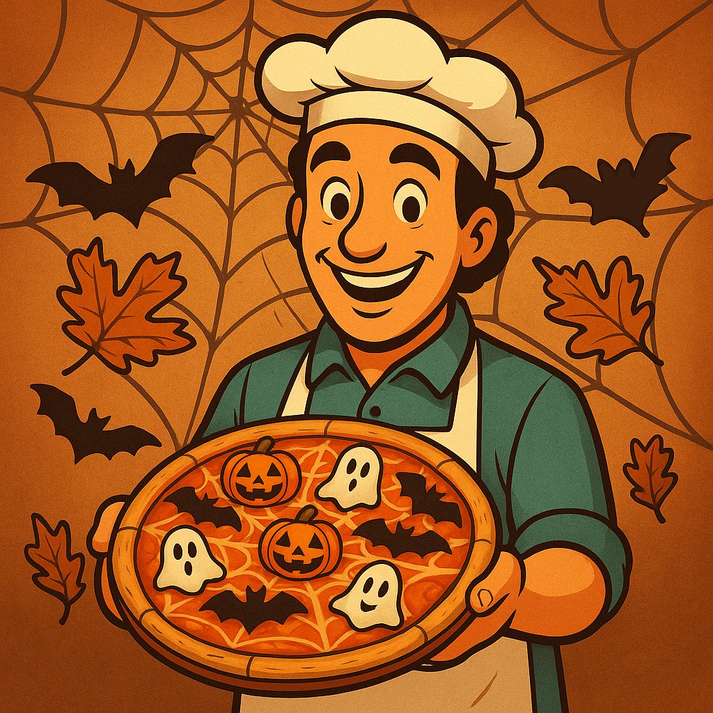 Pizza_Time_App's tweet photo. It’s not a trick - it’s pumpkin season! 🎃

Celebrate Halloween with your team and send a spooky Pumpkin Pizza 🍕👻

Limited-time recipe. Special achievement. All fun.

It's https://t.co/y1xkmGOpFp 🙌

#HappyHalloween #PizzaKudos #PizzaThanks https://t.co/9Zl5fd9DYa