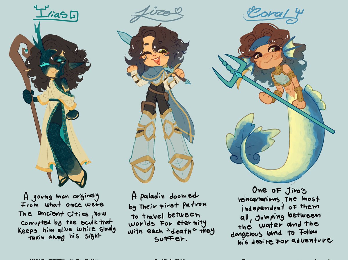 BitterSweetFran's tweet image. #Minecraft #MinecraftOc 
:333
My Minecraft ocs with a little description