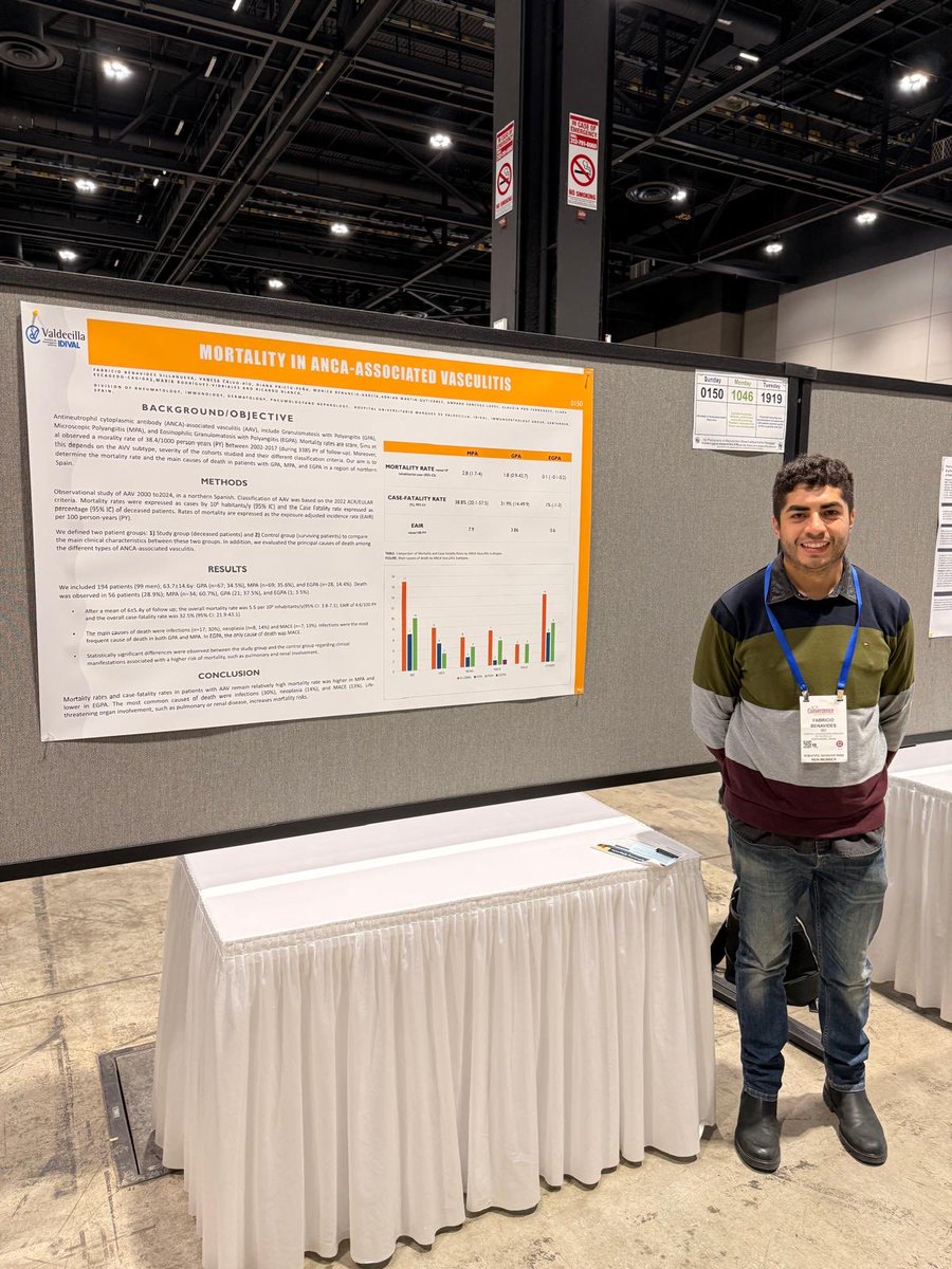 ReumaValdecilla's tweet photo. Arrancamos la jornada de pósters en Chicago #ACR2025 https://t.co/IMEAvjGb33