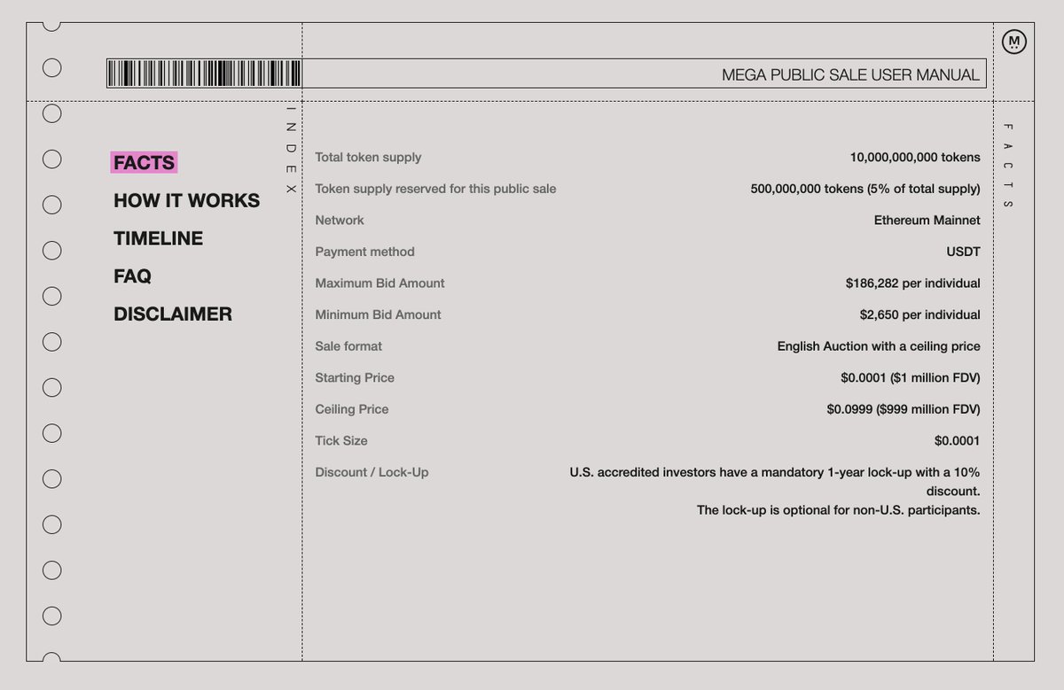 Mega Public Sale User Manual