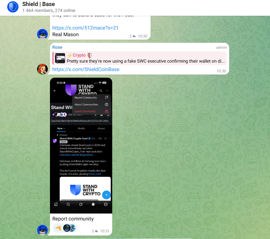 Tahax1's tweet photo. @ShieldCoinBase This is embarrassing to see, your community has repeatedly attacked $SWC for no reason.

What is wrong with you guys? Its a token donating to charity and you have the courage to maliciously attack it?

So disappointed in the shield community and the space as a whole, you guys are proving everything bad normies have to say about our space.

REFLECT.