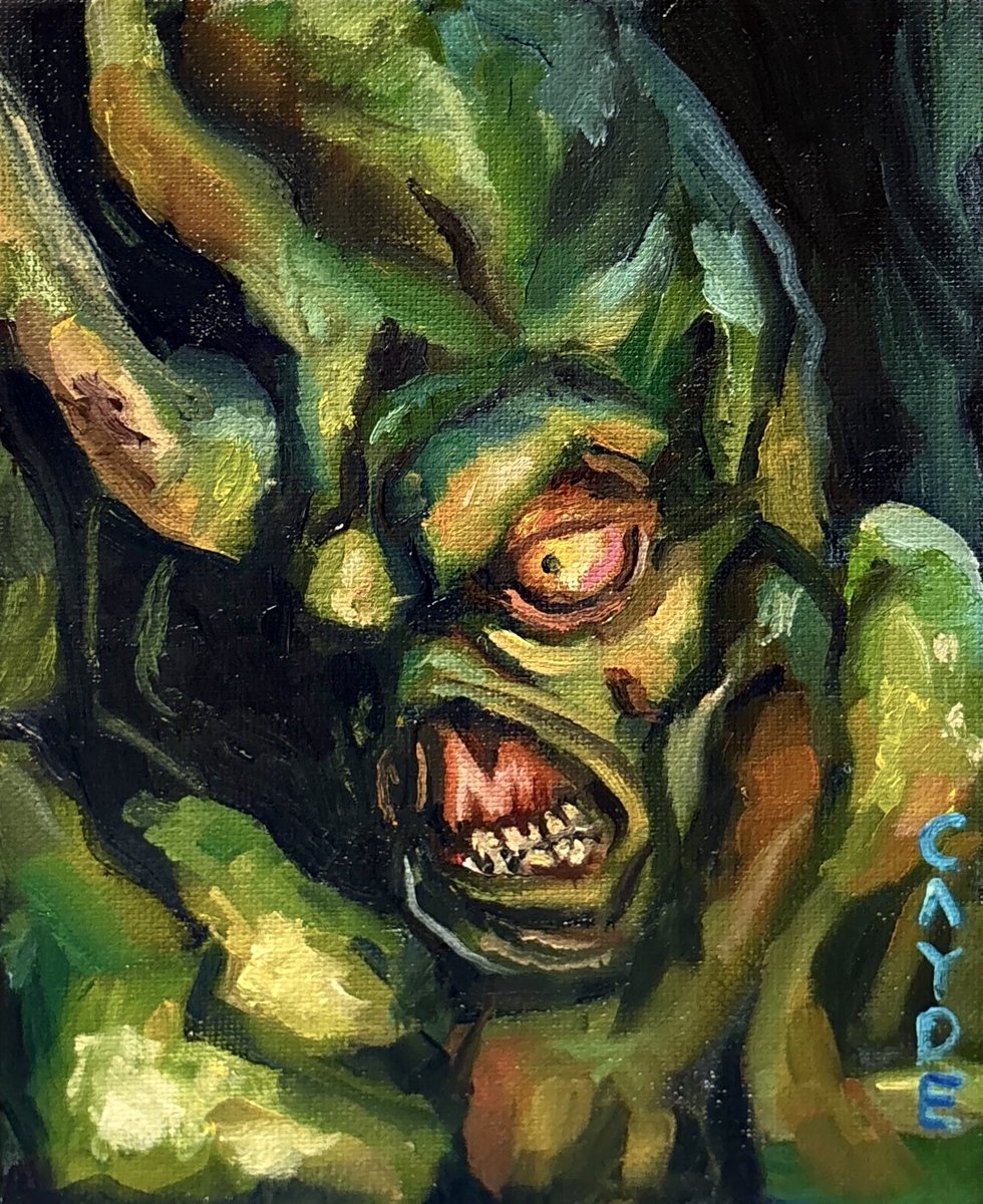 caydeplanet's tweet image. I made an oil painting of Harold from Fallout 3