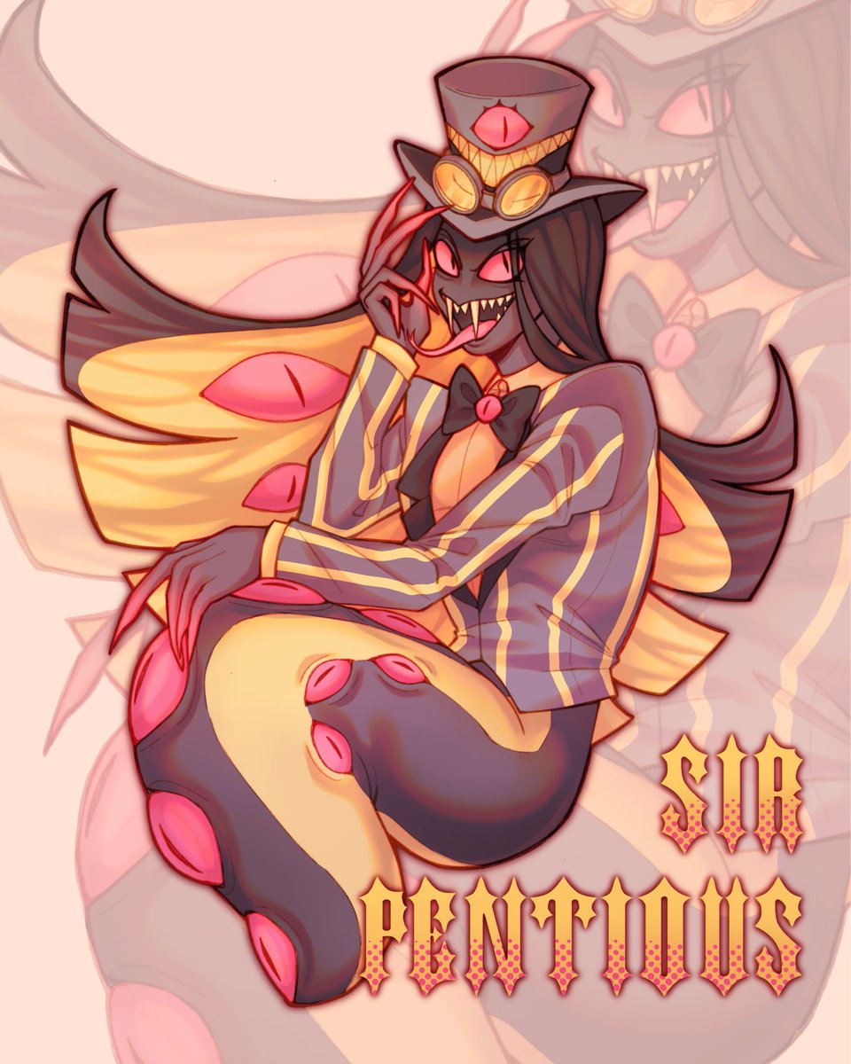 sssssir pentiousss! in my style :) #HazbinHotel #HazbinHotelFanart #sirpentious