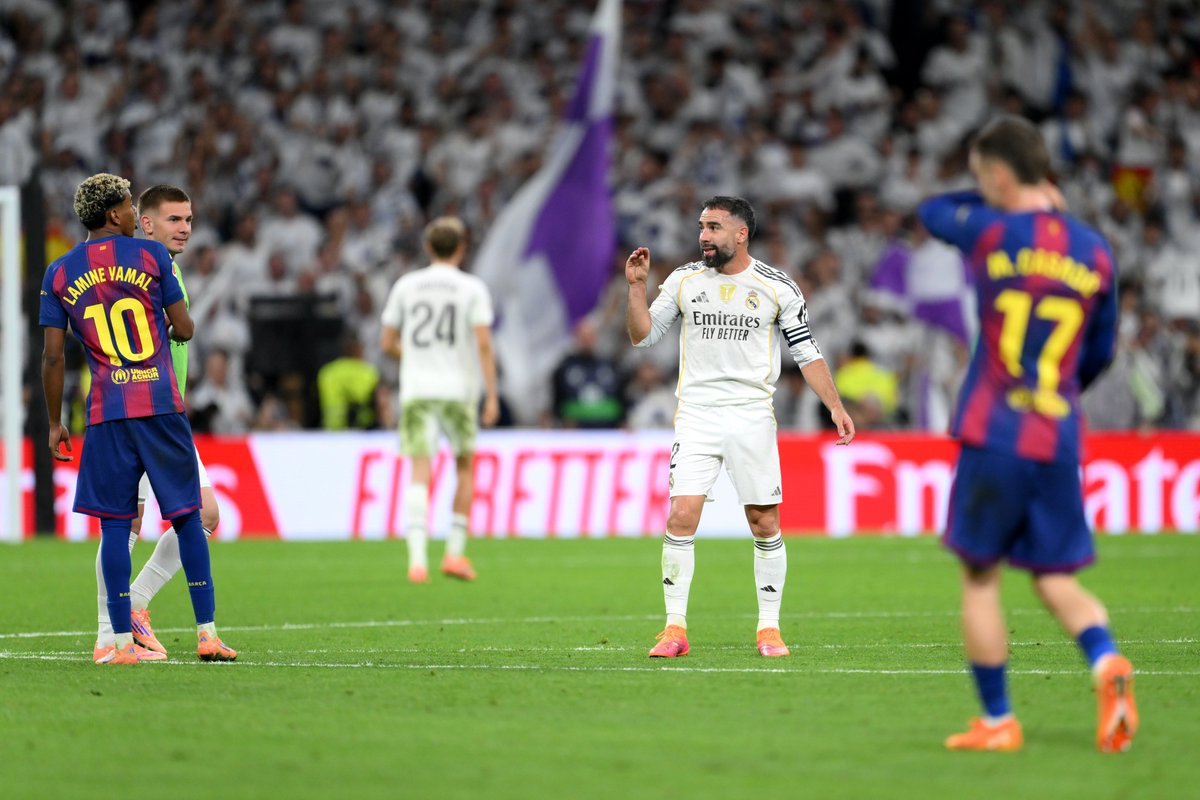 Carvajal mandando callar a Lamine Yamal. 

Poesía.