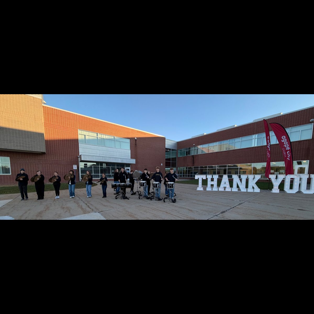 highlanderdrums's tweet photo. Thank you to Agape City Church for having us out to celebrate their successful building campaign! https://t.co/nPGwCOp9MM
