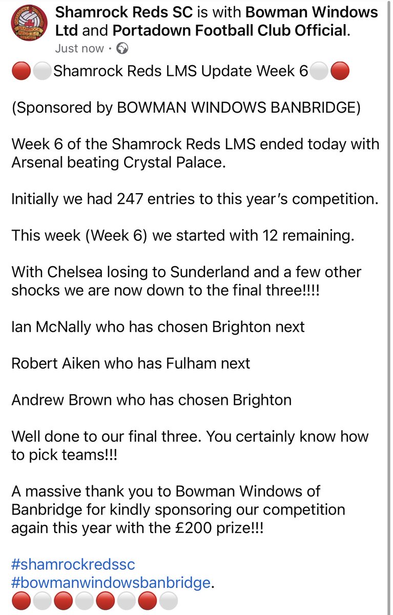 Shamrock Reds (@shamrockredssc) on Twitter photo 
