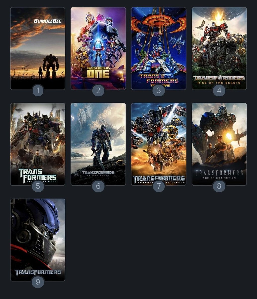 ComicGirlAshley's tweet image. Okay, now I&apos;ve seen all the Transformers films.